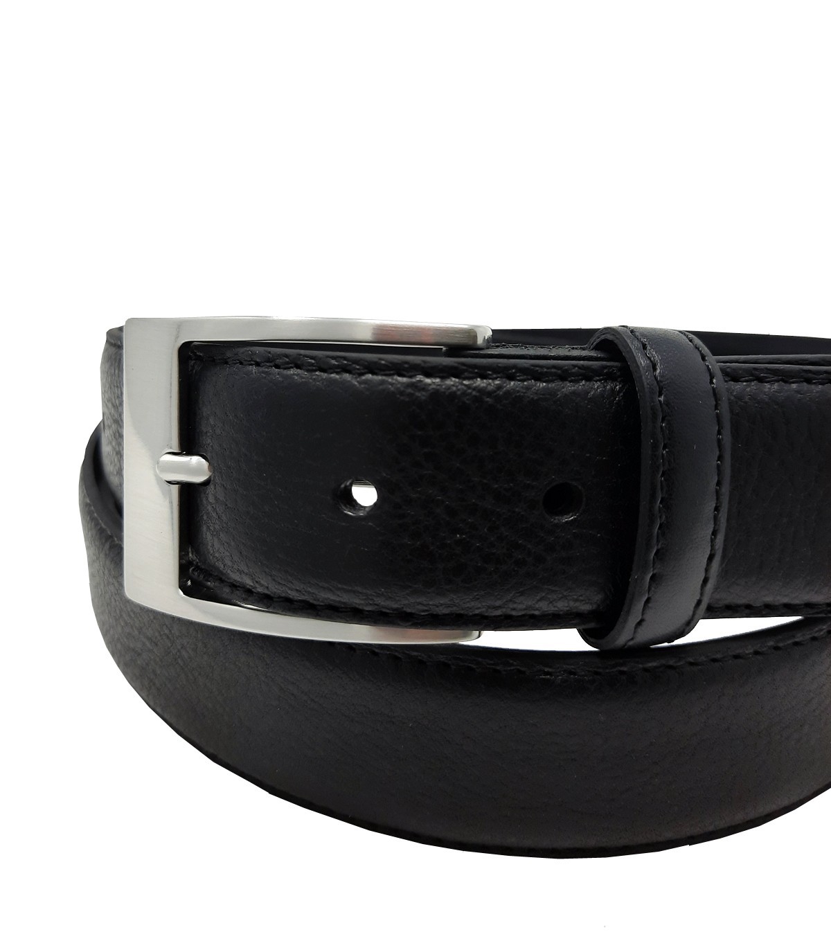 Armani Exchange - Cintura In Pelle Nera Con Fibbia Con Logo - Foto 4